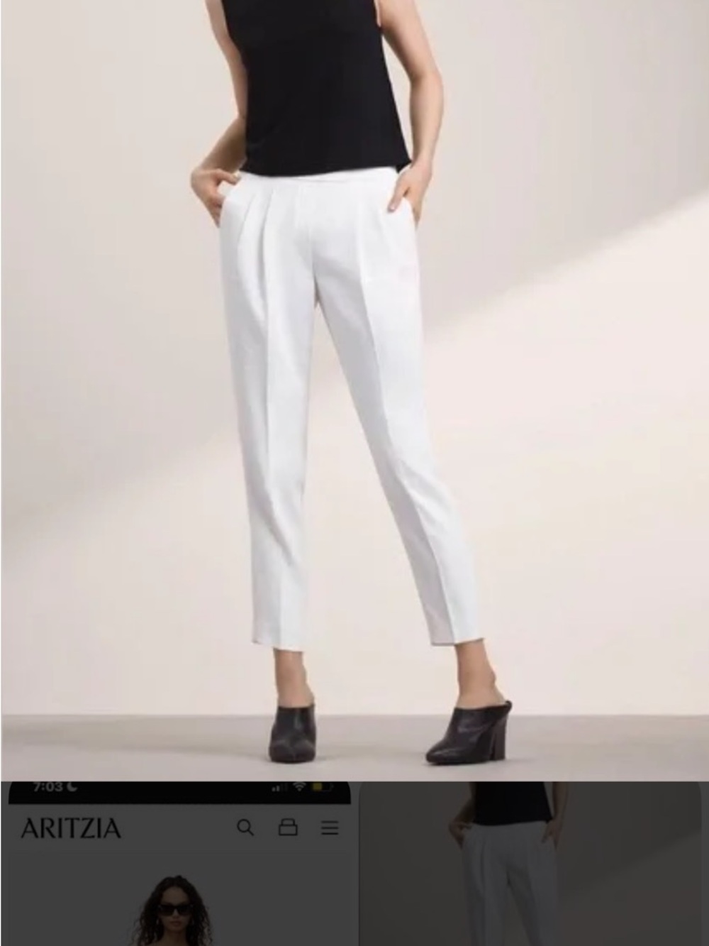 Babaton White Cohen Pants